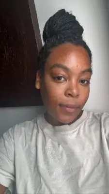 Makeup by Mario SurrealSkin Awakening Concealer on Dark Skin With Neutral Undertones