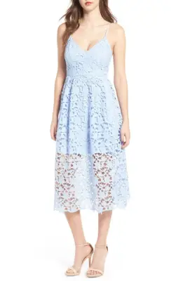 ASTR the Label Lace Midi Dress