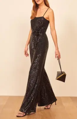 Reformation Prince Sequin Jumpsuit