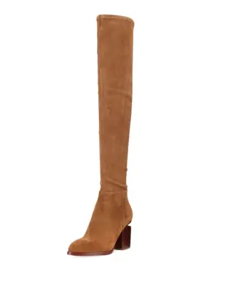 Alexander Wang Gabi Stretch Suede Thigh-High Boot