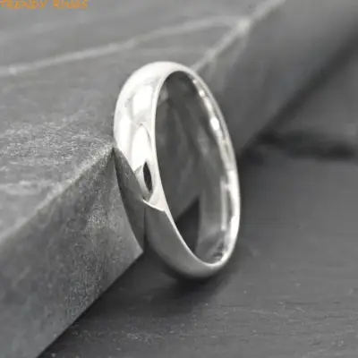 TrendyRing Womens Silver Wedding Band