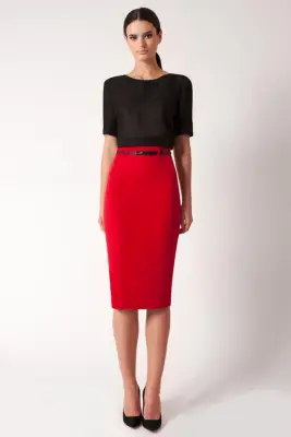 Black Halo Pencil Skirt
