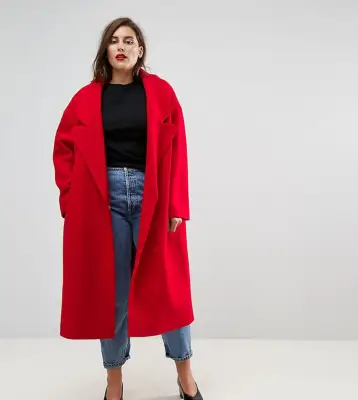 Asos Coat with Extreme Collar