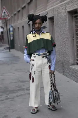 Wide-Leg Pants With Layered Shirts