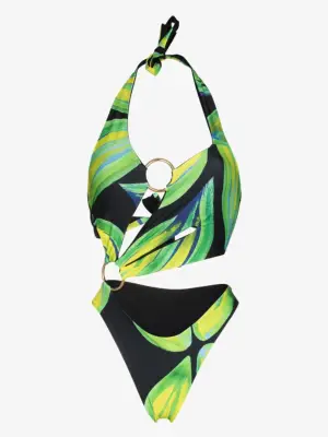 Louisa Ballou Sex Wax Cutout Halterneck Swimsuit