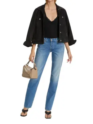 Low-Rise Straight-Leg Jeans
