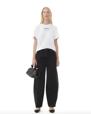 Relaxed Ankle-Cropped Jeans