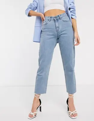Lost Ink High Waist Straight Leg Jeans