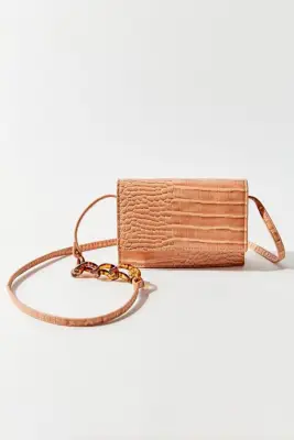 Urban Outfitters Jackie Croc Embossed Crossbody Bag