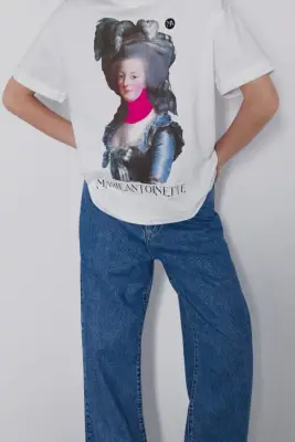 Zara Marie Antoinette Print T-Shirt