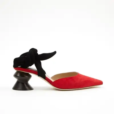 Alternative: Rejina Pyo x Vestiaire Collective Red Suede Heels