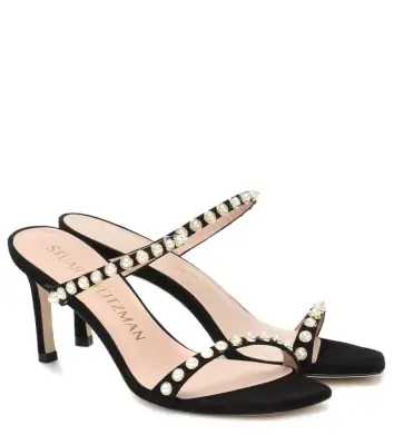 Alternative: Stuart Weitzman Aleena 75 Embellished Suede Sandals