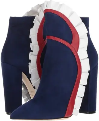 Racine Carree Vivian Flare Ruffle Ankle Boot