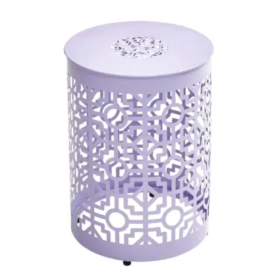 Trellis Metal Garden Stool