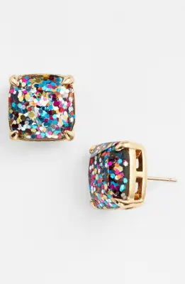 A Party in Their Ears: Kate Spade New York Glitter Stud Earrings