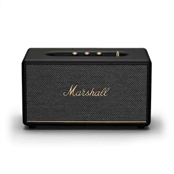 Marshall Stanmore III speaker on a table with a plant.