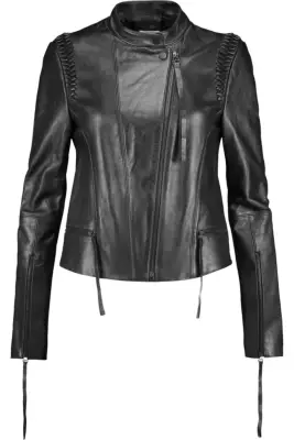 Dion Lee Braided Leather Biker Jacket