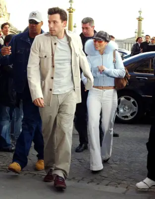 J Lo Wearing Low-Slung White Denim in the Early 2000s