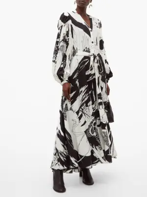 Loewe Aubrey Beardsley-Print Shirtdress