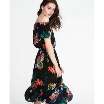 Topshop Jacquard Bow Slip Midi Dress