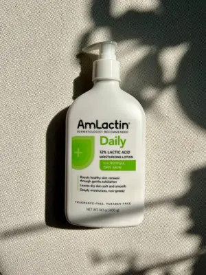 The AmLactin Daily Lotion.
