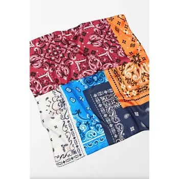 Huntopia Vintage Abstract Floral Large Colorful Scarf