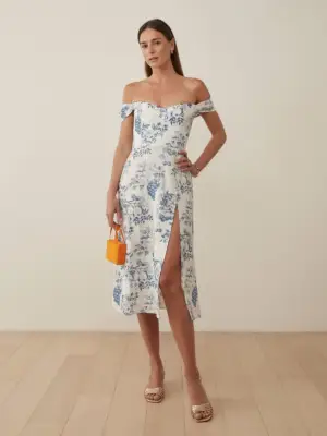 Reformation Bridgton Linen Dress