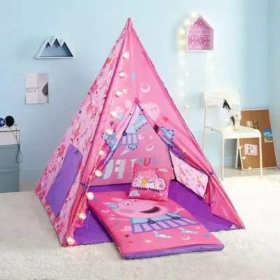 The Coolest Fort: Peppa Pig Teepee Tent Set