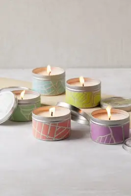 City Scapes Tin Candles