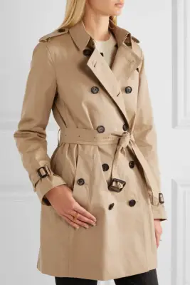 Burberry The Kensington Mid Cotton-gabardine Trench Coat