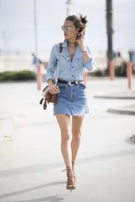Opt For a Denim-on-Denim Look That