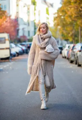 Winter-White Outfits With Leather