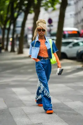 Jean-Jacket Outfit: Casual Fringes