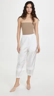Tibi Crispy Nylon Pull On Joggers