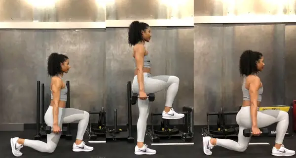 Dumbbell Walking Lunge