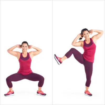 Sumo to Standing Side Crunch