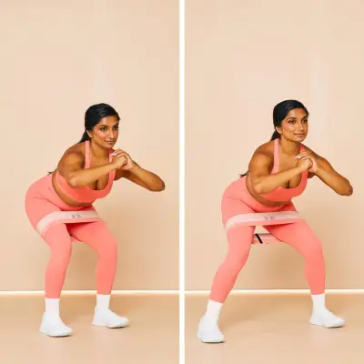 Glute Exercise: Lateral Squat Walk