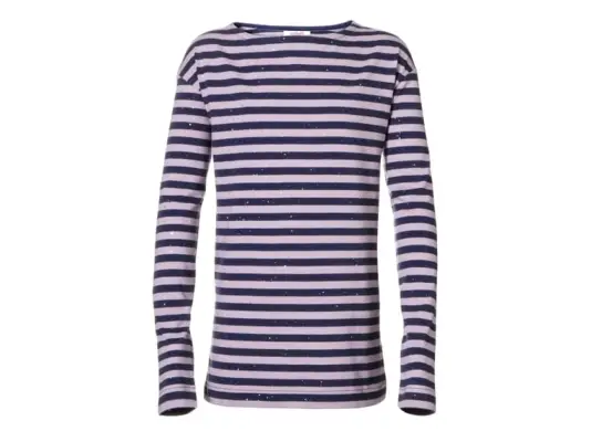 Boatneck Glitter Tee