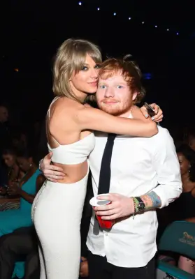 July 2015: Ed Sheeran Makes an Appearance at Taylor Swift