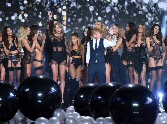 December 2014: Taylor Swift and Ed Sheeran Both Perform at the Victoria