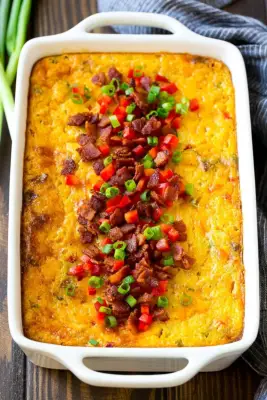 Unique Thanksgiving Side Dish: Loaded Corn Casserole