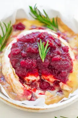 Unique Thanksgiving Side Dish: Cranberry Baked Brie