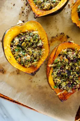 Unique Thanksgiving Side Dish: Quinoa Stuffed Acorn Squash