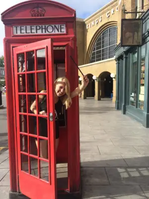The phone booth outside of King