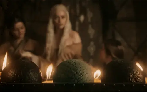 Daenerys keeps close watch over them, unsure if they
