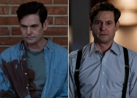 Henry Thomas as Young Hugh Crain and Henry Wingrave