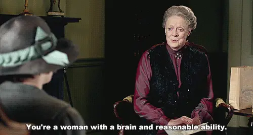 When she proves to be the master of the back-handed compliment.