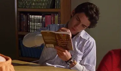 He even makes notes in the margins.