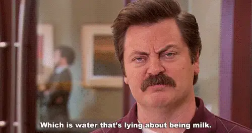 When He Described Skim Milk Perfectly