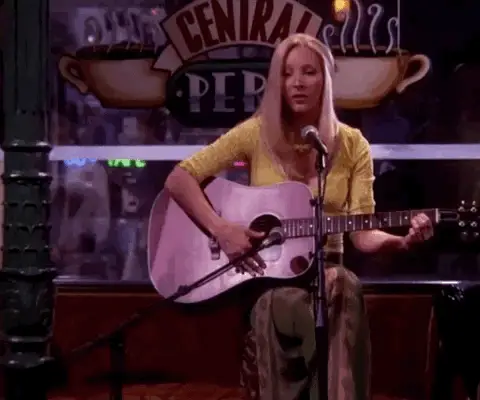 Phoebe Performing at Central Perk